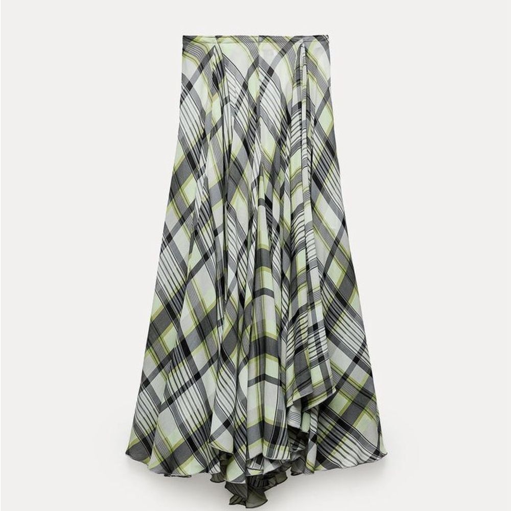 ZARA PRINTED MIDI SKIRT ZW COLLECTION RRP $160 - Picture 9 of 14